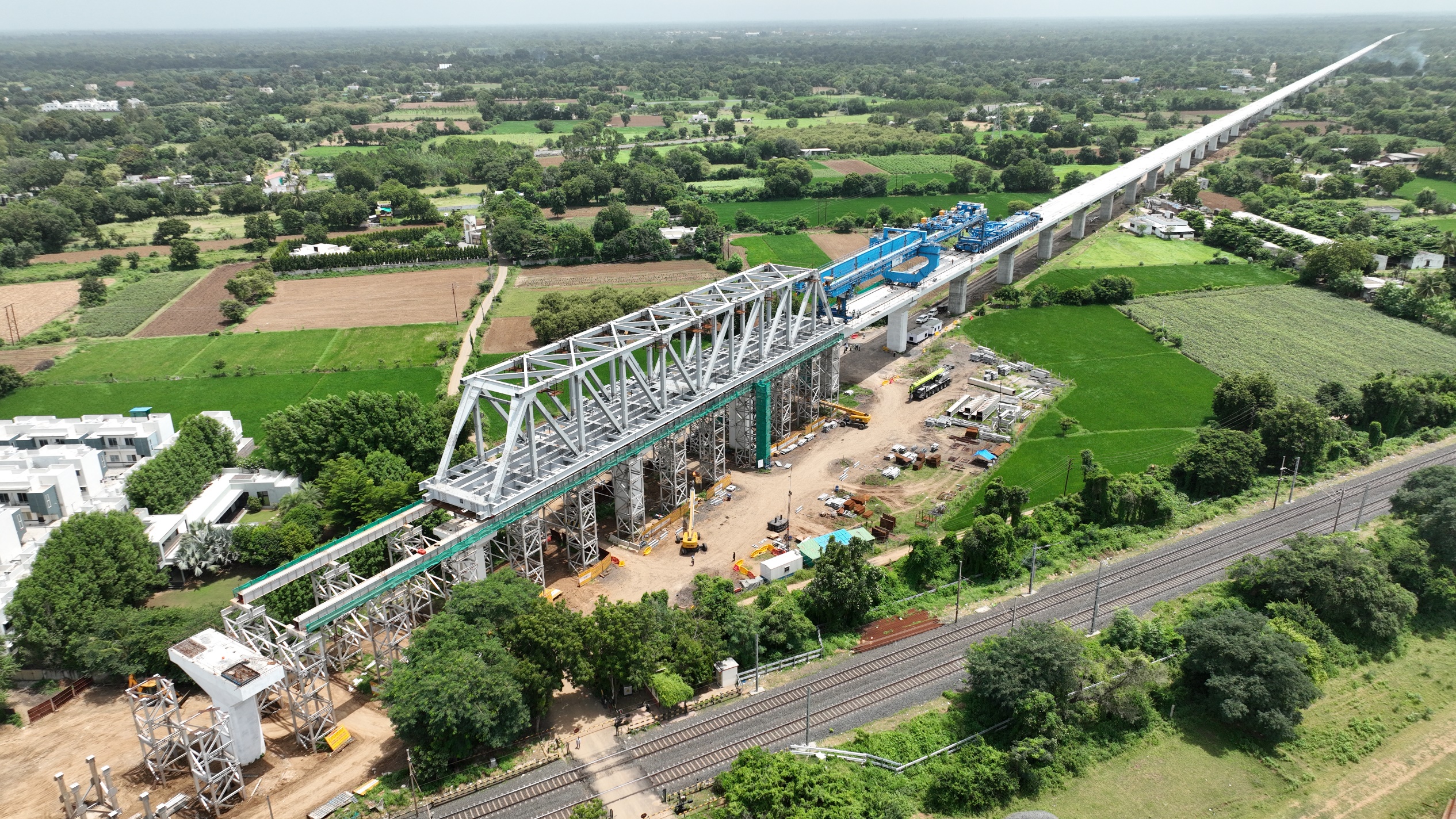 FSLM LG – 8 & Girder Launching at GAD- 31, Kheda District, October 2023